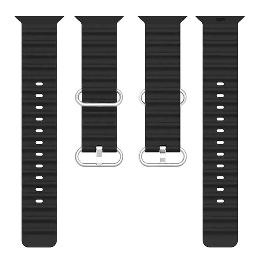 Ocean Silicone Strap Black