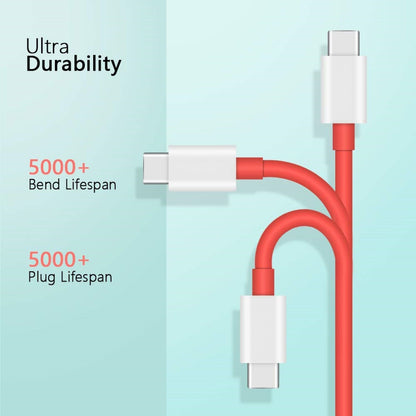 NINESTAR 80W Charger Cable USB to Type C Warp Charger SuperVooc/Dash Super Charge Cable