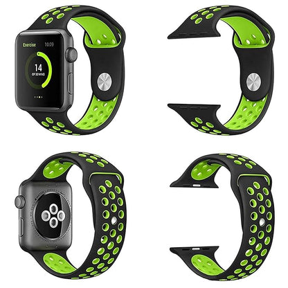 Black & Green Luxury Silicone Strap