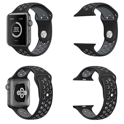 Black & Grey Luxury Silicone Strap