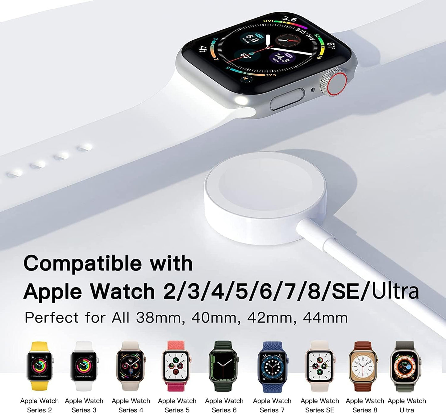 iWatch Series Ultra Smart Watch Charger Magnetic Fast Charging Cable [Portable] Magnetic WirelessiWatch Series Ultra Smart Watch Charger Magnetic Fast Charging Cable [Portable] Magnetic Wireless