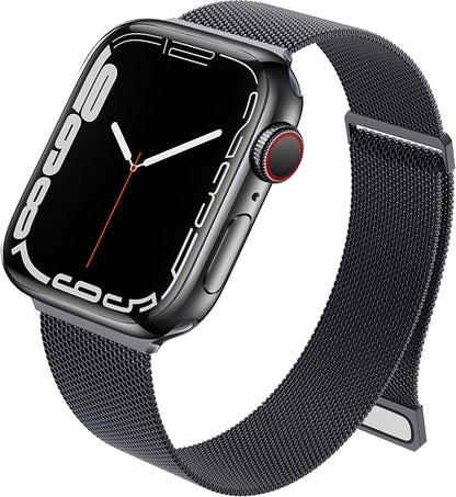 Black Stainless Steel with Magnetic Wristband Strap