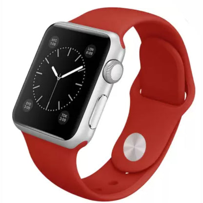 Plane Silicone Strap Red