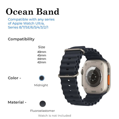 Ocean Silicone Strap Midnight Blue