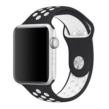 Black & White Luxury Silicone Strap