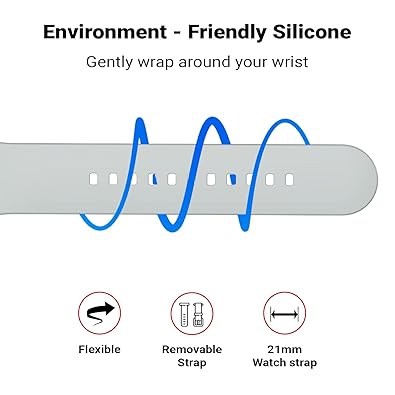 Grey Silicone Plane Hock Lock Strap