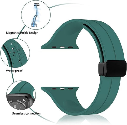 Silicone Magnetic Buckle Spacy Light Teal