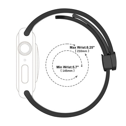 Silicone Magnetic Buckle Black