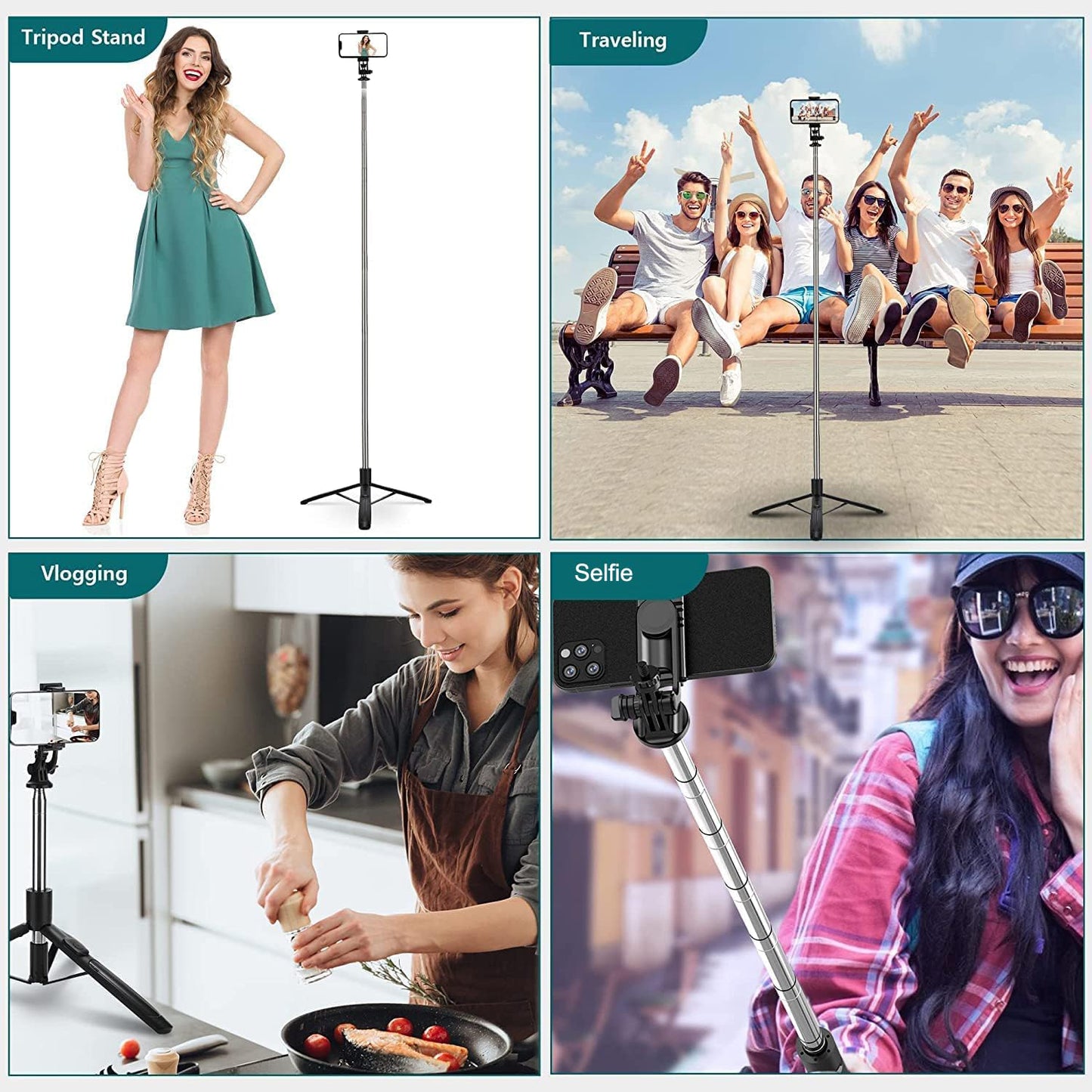 Q16 Magic Snapshot Long Selfie Stick