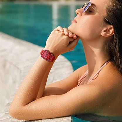 Silicone Magnetic Buckle Red