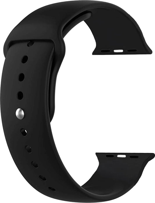 Plane Silicone Strap Black