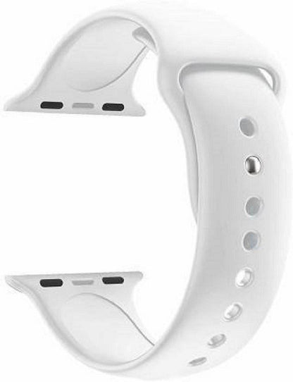 Plane Silicone Strap White
