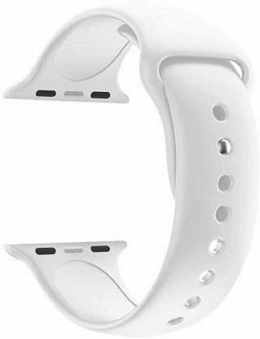 Plane Silicone Strap White